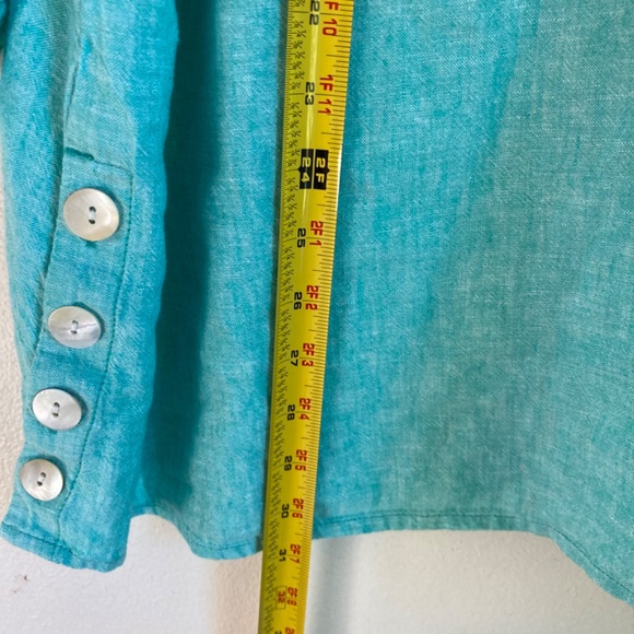 Sigrid Olsen women’s linen blend top - Picture 5 of 7